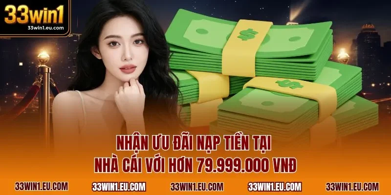 Nhận ưu đãi nạp tiền tại nhà cái với hơn 79.999.000 VNĐ